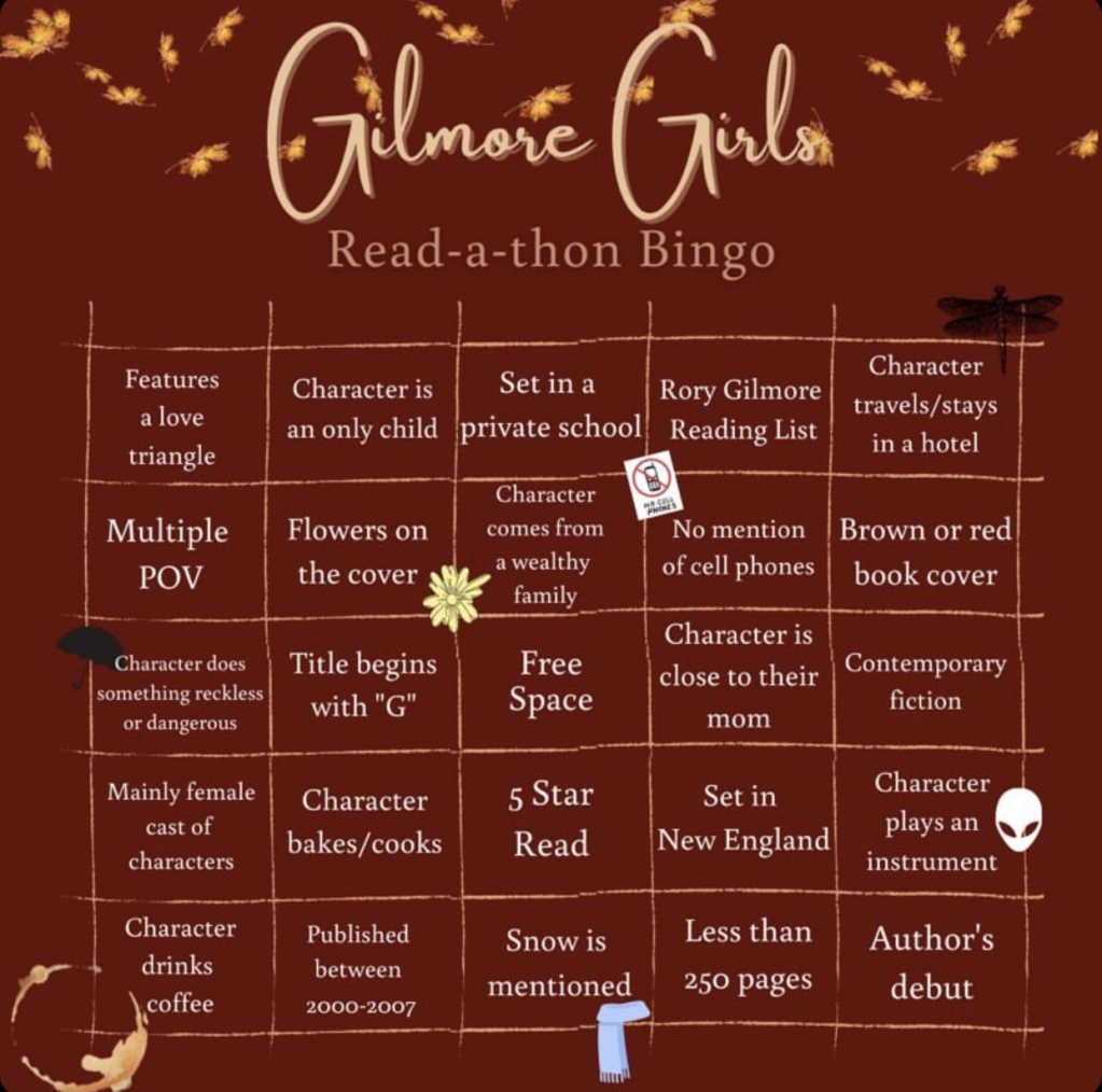 Gilmore Girls bingo card