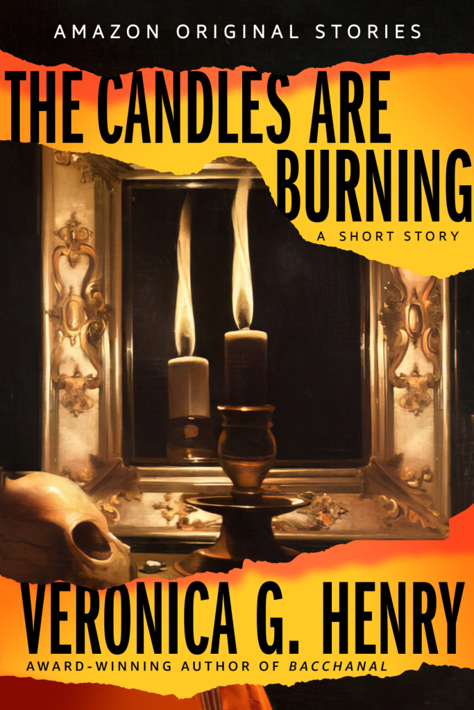 cover of the candles are burning by veronica g. henry